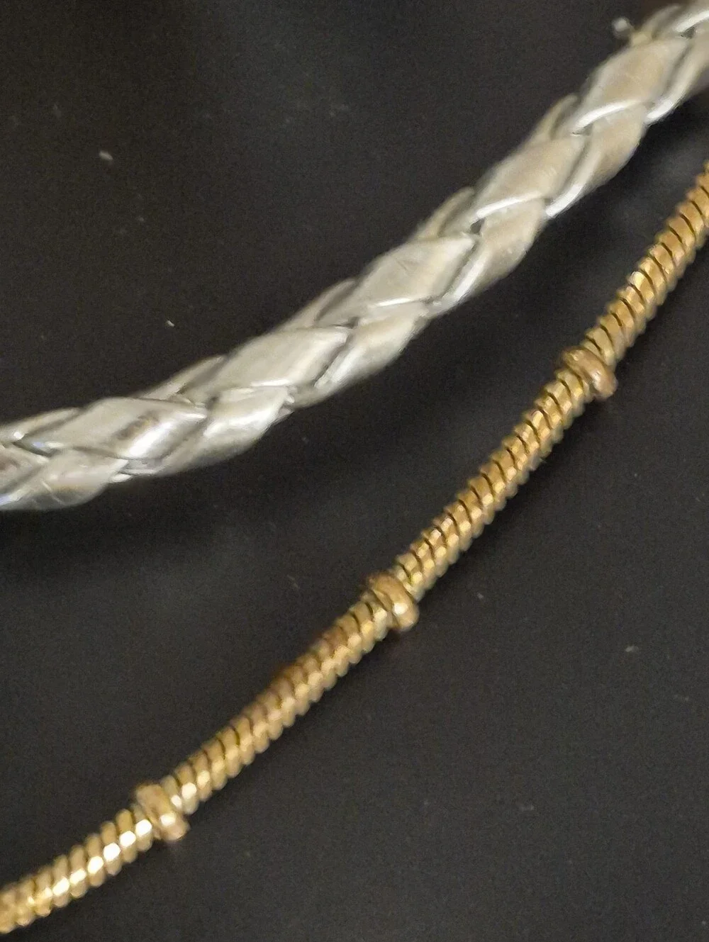 Handmade Sterling Silver Yellow Glass Inlay Daisy Pendant Leather Chain Choker